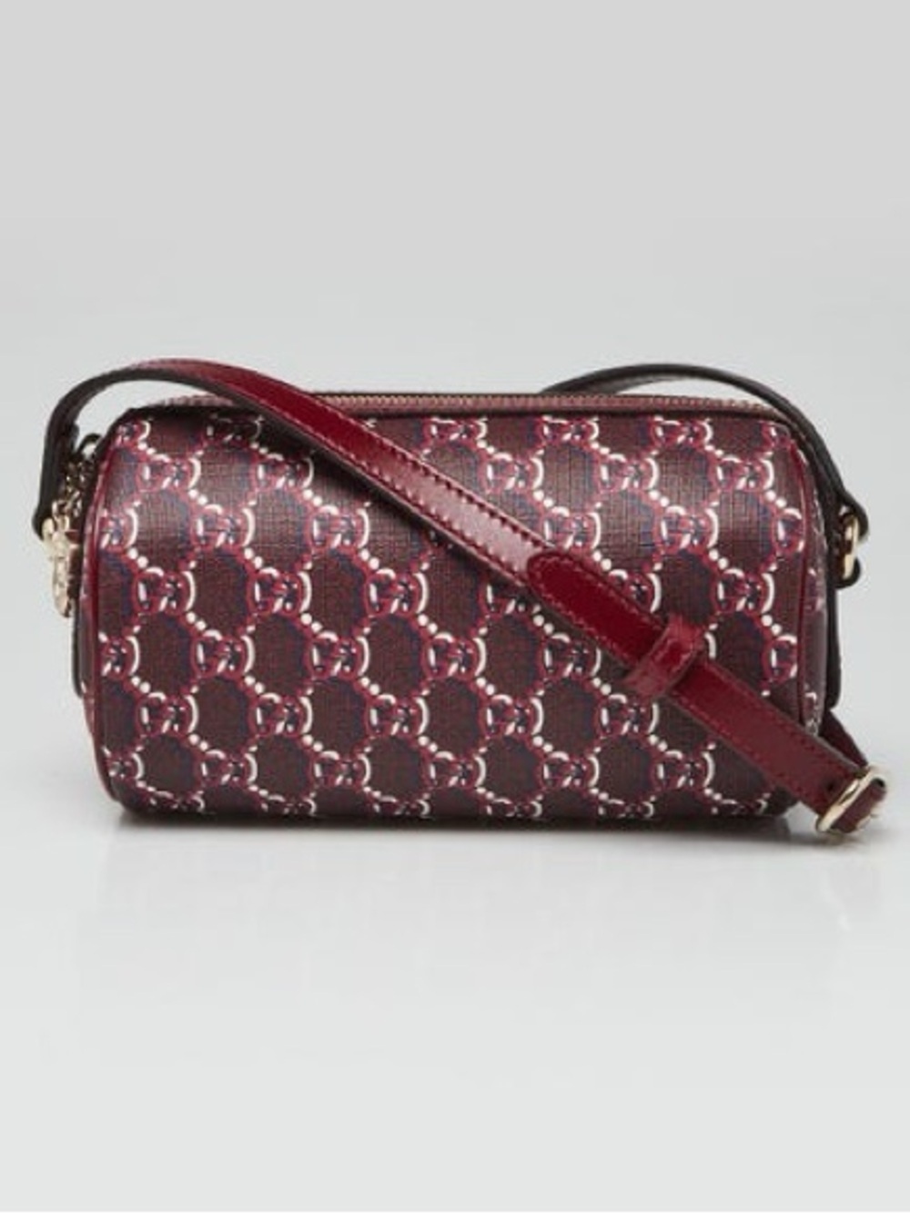 NWT Gucci GG Shadow Monogram mini barrel crossbody bag